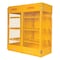 Vestil Yellow Cylinder Cabinet Horizontal 16 Cylinder Capacity CYL-H-16 - alternate 1